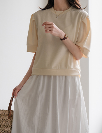 Bio Puff Short-sleeve sweatshirt Korea