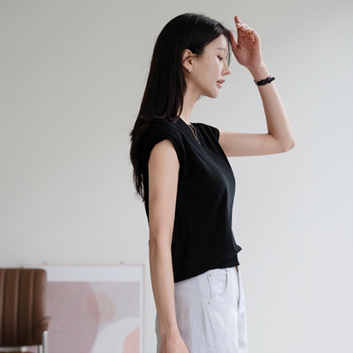 Cover Ffit Linen Knitwear Sleeveless shirts