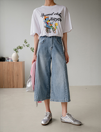 Stay Cool Capri Incision  Pants Korea
