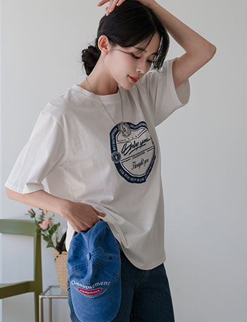 Circle Round Short Sleeve T-Shirt Korea