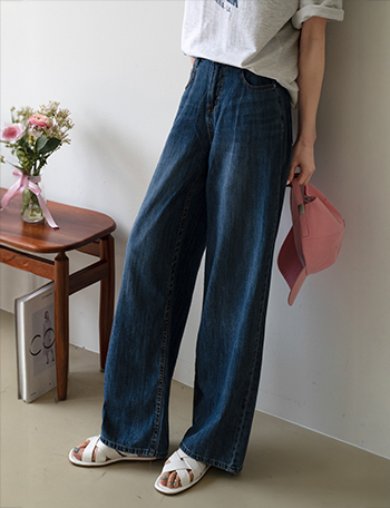Ocean Wide Denim Pants Korea