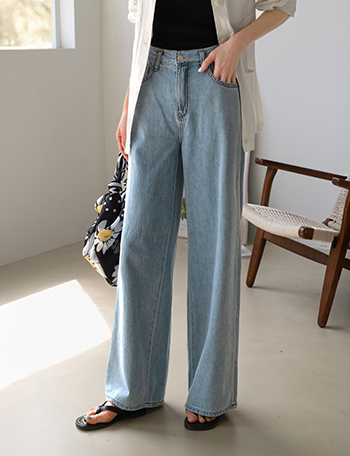 Yeti Slosh Banding Straight Wide Pants Korea