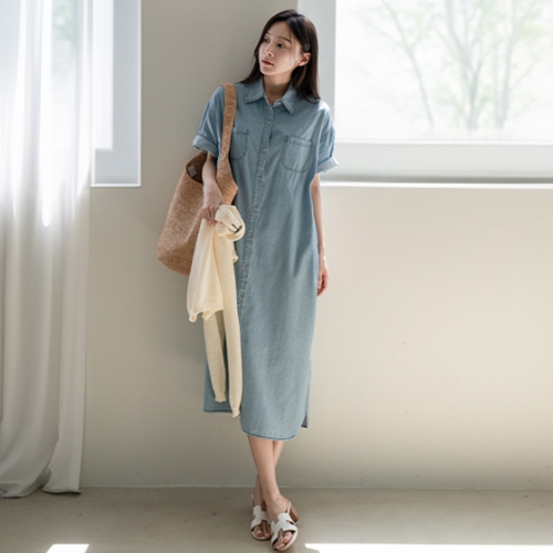Cree Pocket Denim Dress