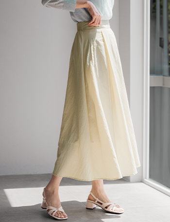 Lenny Rustling Full Pintuck Skirt Korea