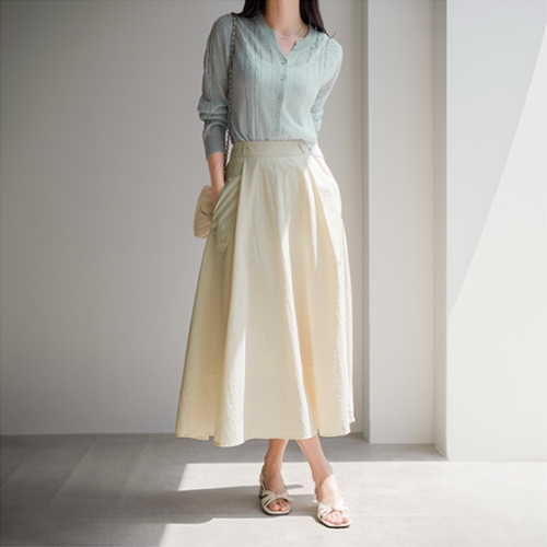 Lenny Rustling Full Pintuck Skirt