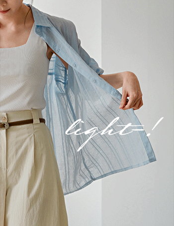 Silhouette Stripe Boxy Shirt Korea