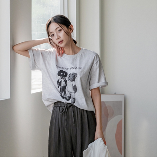 Holy Vintage Print Short-sleeve T-shirt