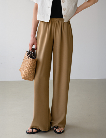 New Soft Banding Wide Pants Korea
