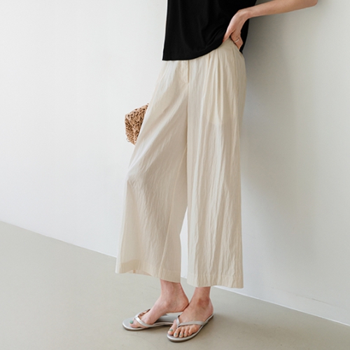 Rustling Wide Capri pants