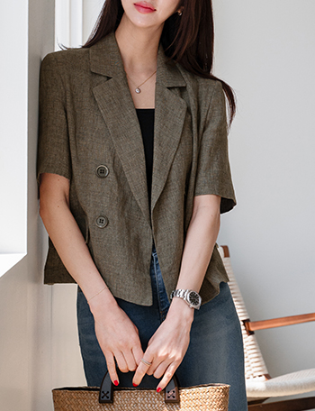 Primium Cool Linen Double Jacket Korea