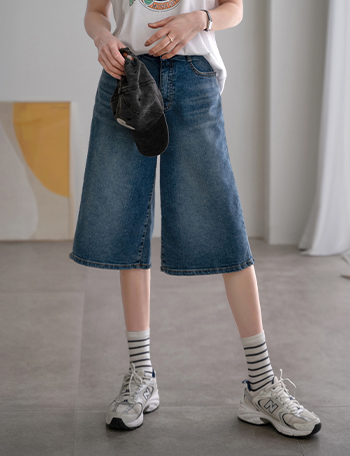 Bermuda Span Washing Capri Pants Korea