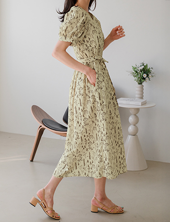 Flora String Long Dress Korea