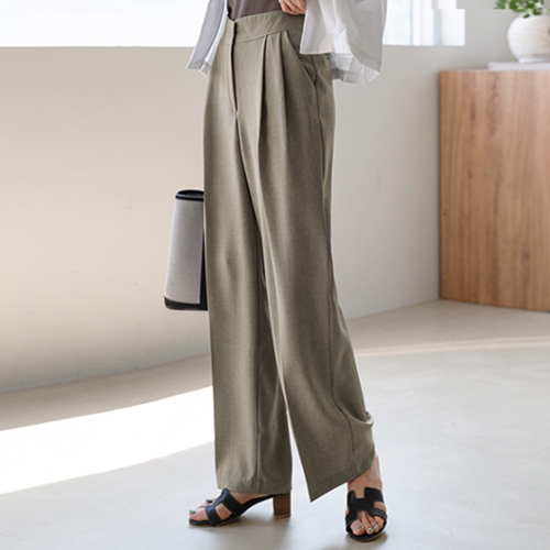 Slosh Two-pin tuck Summer Slacks