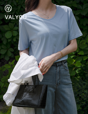 [valyou] Cool & Soft U-neck Short-sleeve T-shirt Korea