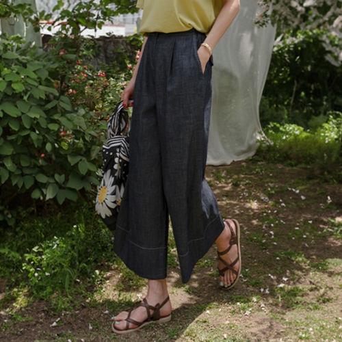 Con Stitch Wide Pants