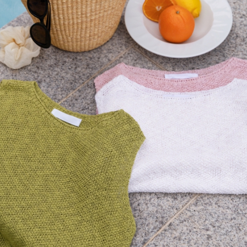 Summer Linen Knitwear Sleeveless shirts