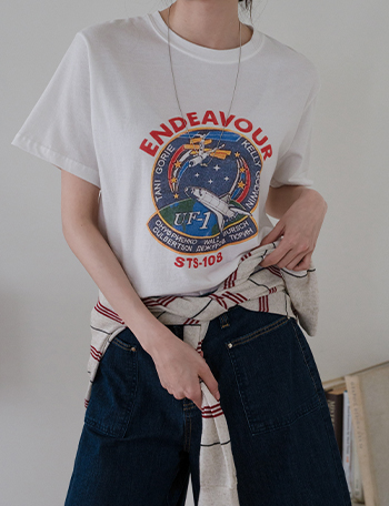 앤드 Vintage 나염 Short-sleeve T-shirt Korea