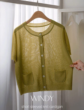 Windy Short-sleeve Knitwear Cardigan Korea
