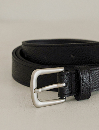 Square Matt Silver Belt Korea