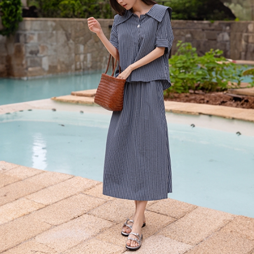 Sailor Stripe Skirt Set