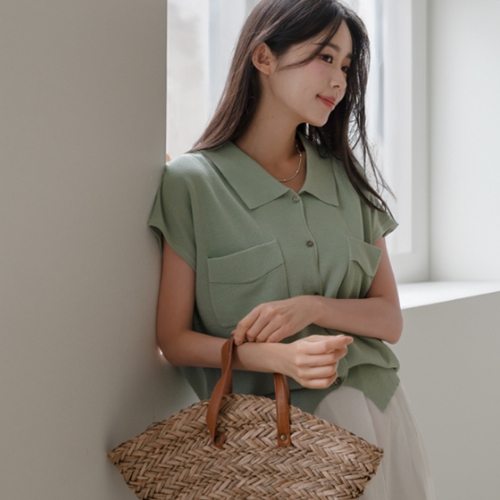 Laurent Pocket Collar Cardigan