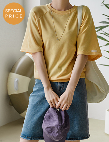 [Special Sale] Salt Raglan Labels Sweatshirt Korea