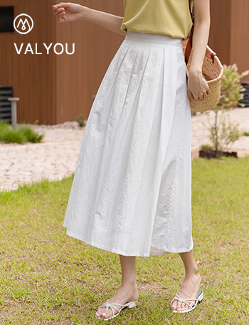 [valyou] A Rustling Double Wrinkle Skirt Korea