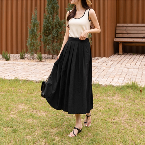 [valyou] A Rustling Double Wrinkle Skirt