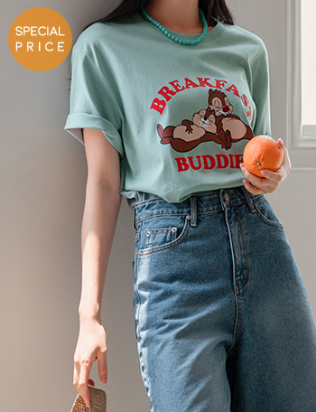 [Special Sale] Buddys Printing Short-sleeve T-shirt Korea