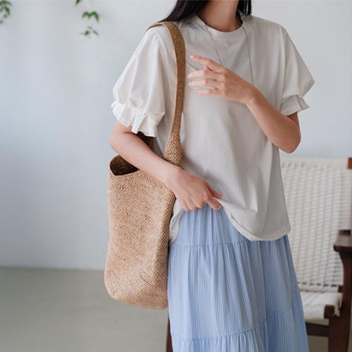 Sleeve Puff Short-sleeve T-shirt