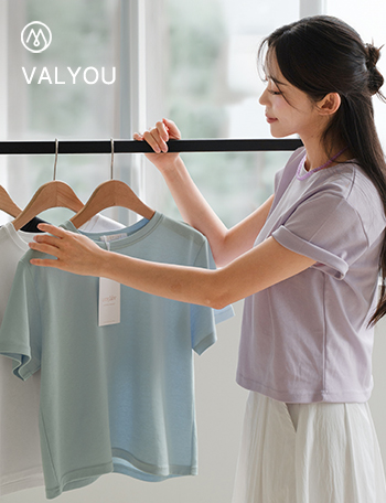 [valyou] Robust Semi Crop Short-sleeve T-shirt Korea