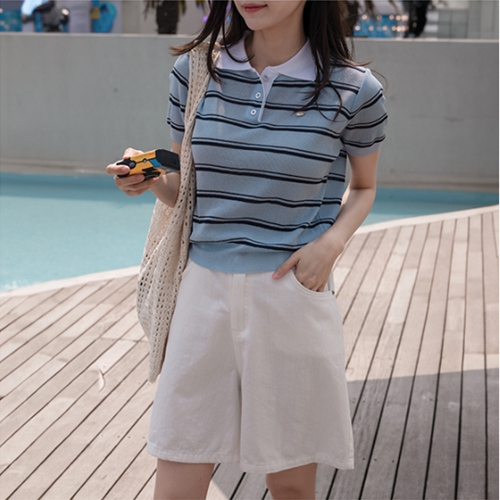 Metal Pendant Collar Knitwear