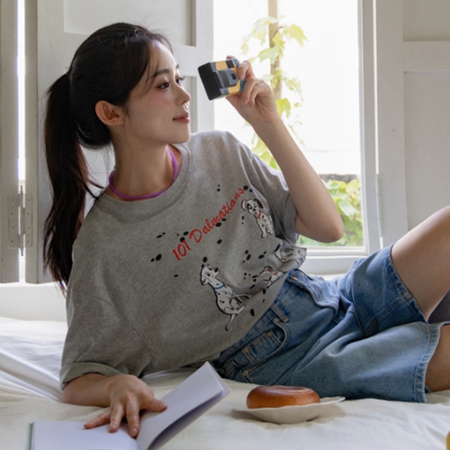 Dalmatian Printing Short-sleeve T-shirt