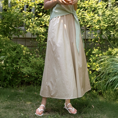 Rustling Banding Skirt Pants