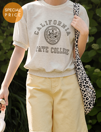 [Special Sale] 캘리 printing Short-sleeve sweatshirt Korea
