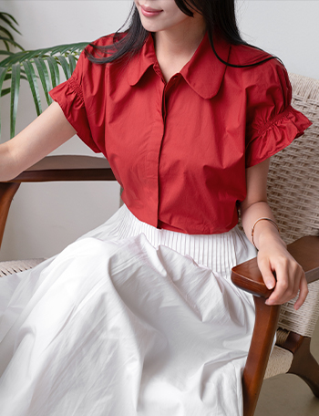 Primium Collar Blouse Korea