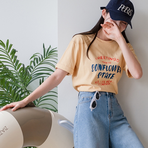 [Special Sale] Sunny Printing Short-sleeve T-shirt
