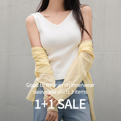 [1+1] Good to wear as an innerwear sleeveless shirts 3 items
