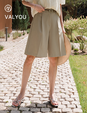 [valyou] Span Pintuck half-length Pants Korea
