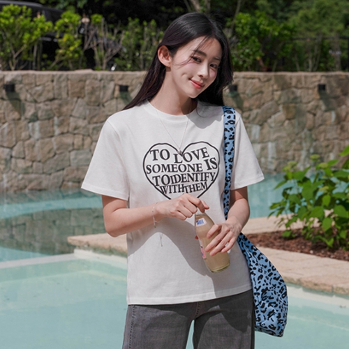 Two Love Lettering Short-sleeve T-shirt