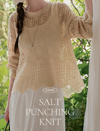 Salt Punching Skasi Knitwear Korea