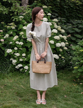 Seersucker StringST Dress Korea