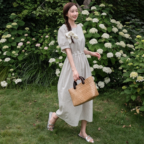 Seersucker StringST Dress