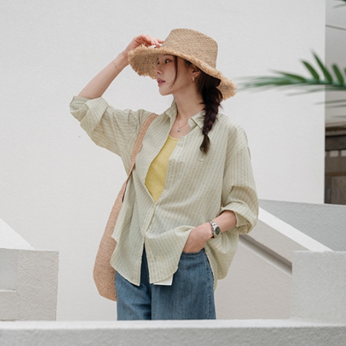 Cool Pendant Stripe Shirt