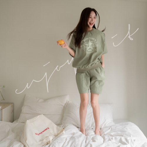 Rustling Star Short-sleeve Pants Set