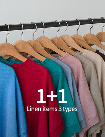 [1+1] Linen items 3 types Korea
