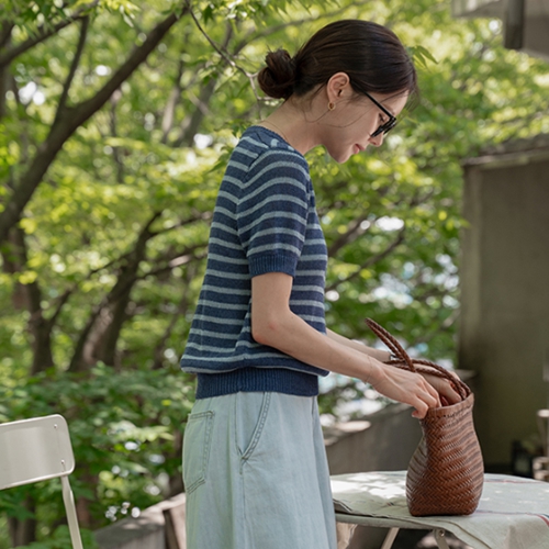 Wind Silk Stripe Knitwear