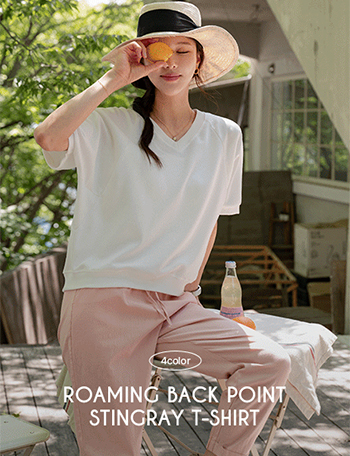Roaming Back Point Stingray T-shirt Korea