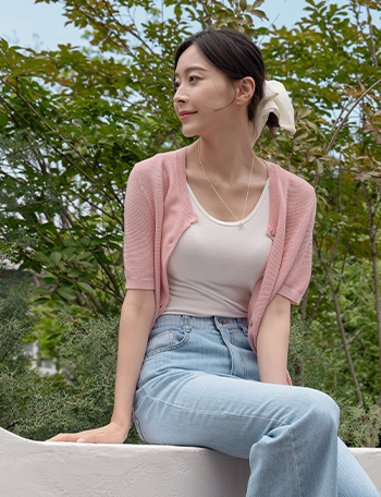 Anne Short-sleeve Knitwear Cardigan Korea
