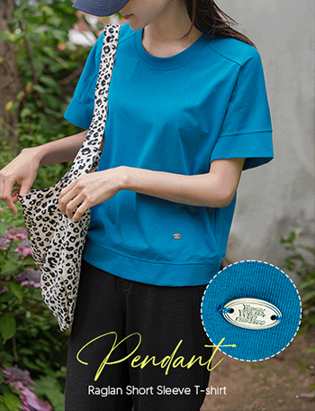 Pendant Raglan Short-sleeve T-shirt Korea